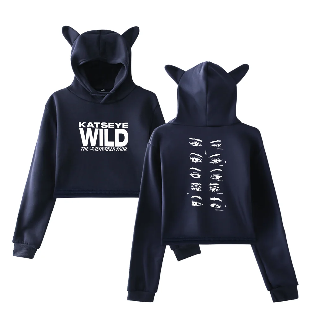 KATSEYE Wild Eyes Cropped Hoodie - Image 3